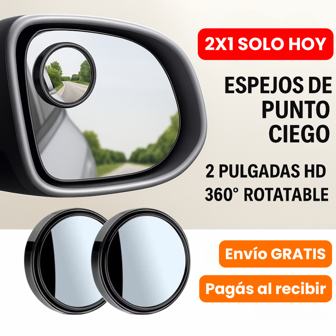 Vision360® 2x1 | Espejos HD para un Manejo Seguro