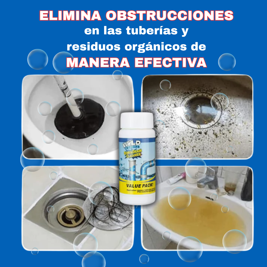 Wild Tornado® | Destapa Cañerías Rápido y Fácil