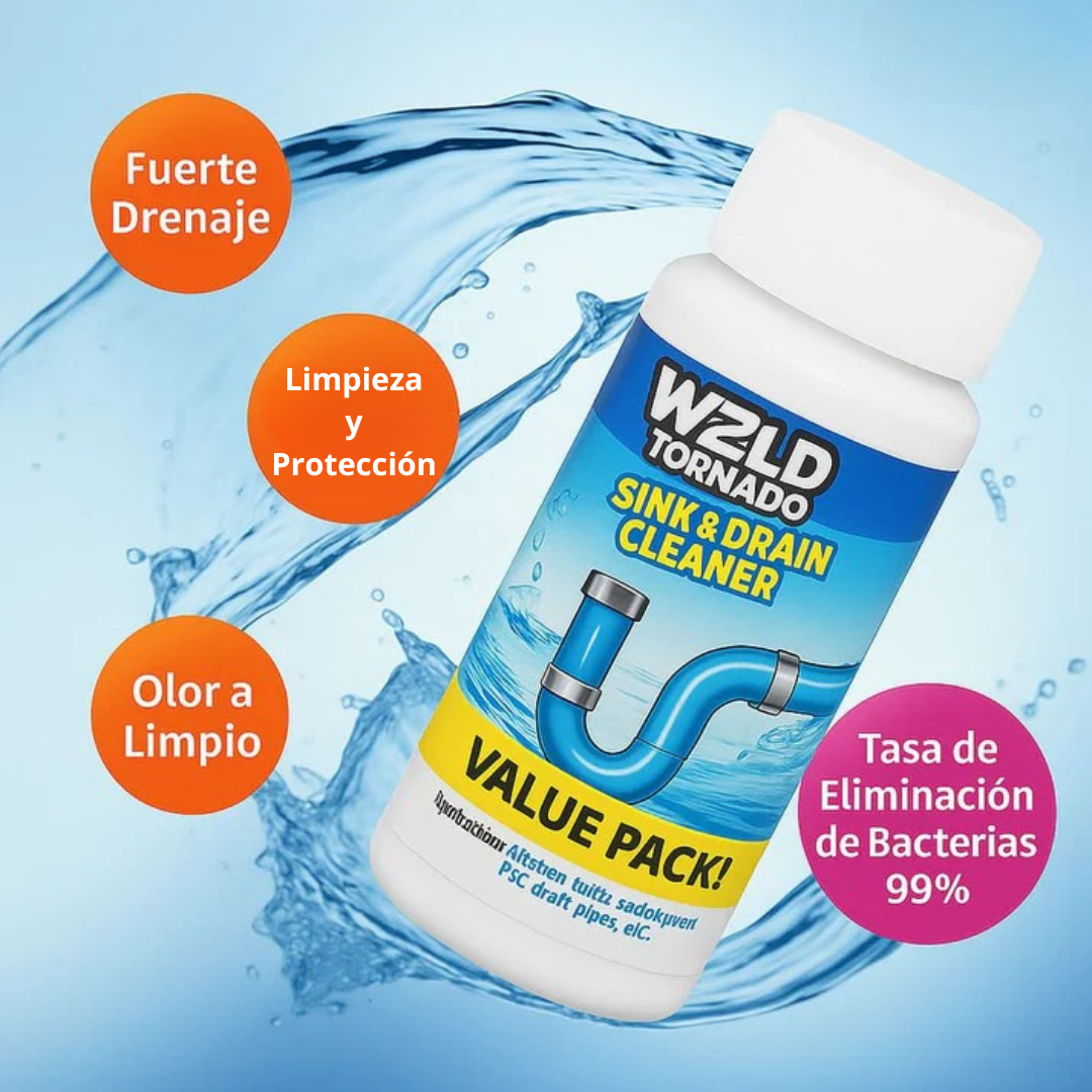 Wild Tornado® | Destapa Cañerías Rápido y Fácil