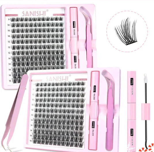 SANISHI - Kit de Pestañas REUTILIZABLE (144 PESTAÑAS)
