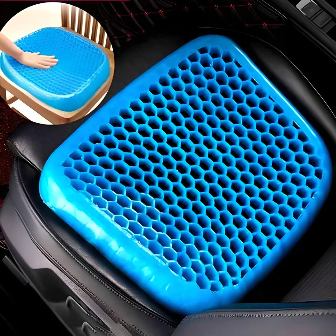 ComfySeat™ - Cojín de Gel Ortopédico y Ergonómico