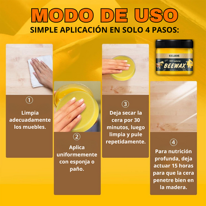 BeeWax® | Cera 100g Restaurador de Madera ORIGINAL