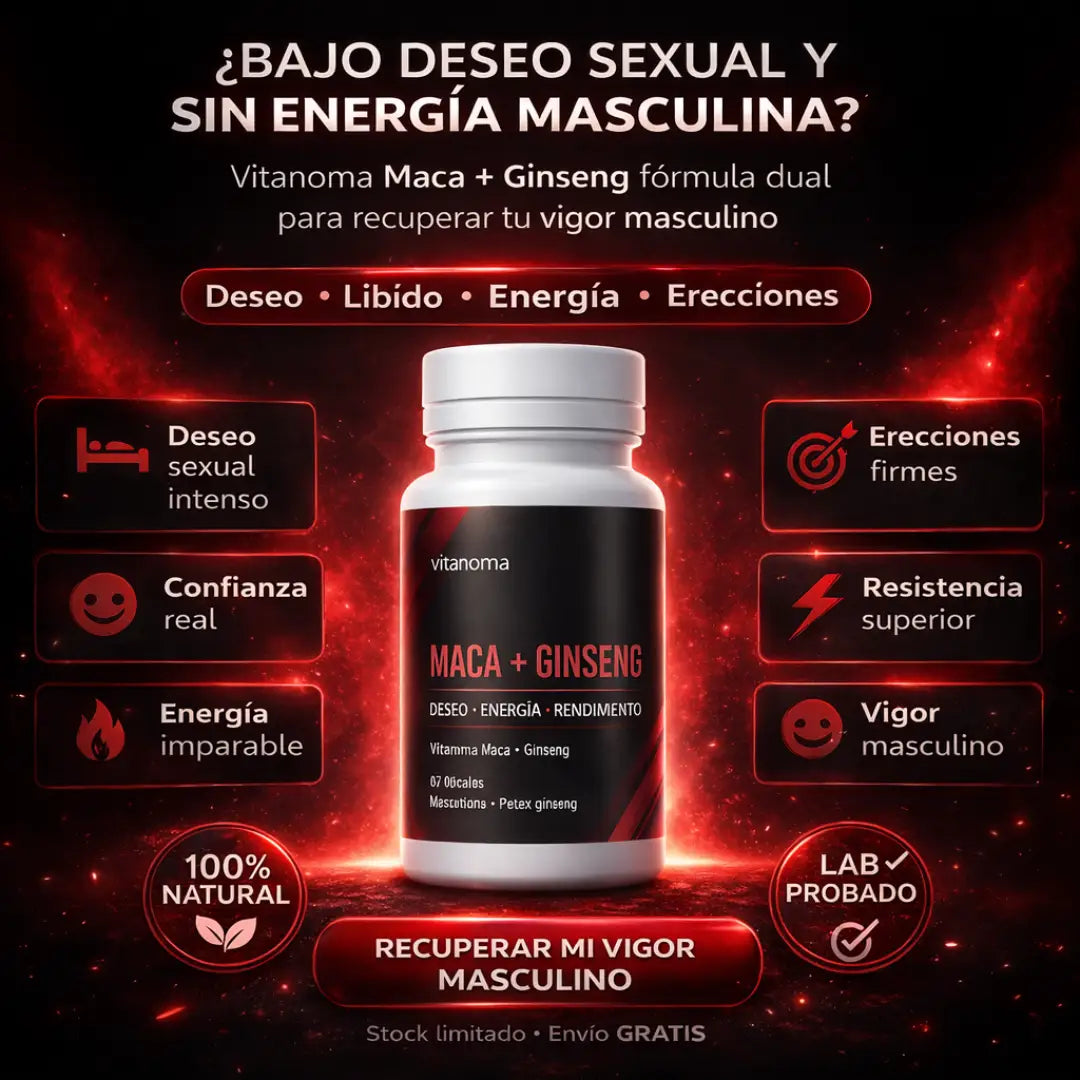 Vigormax® Maca + Ginseng | Fórmula Dual Potenciada
