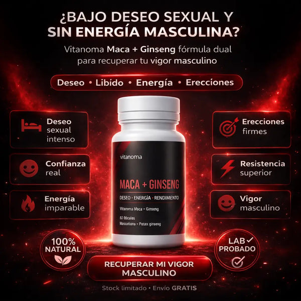 Vigormax® Maca + Ginseng | Fórmula Dual Potenciada