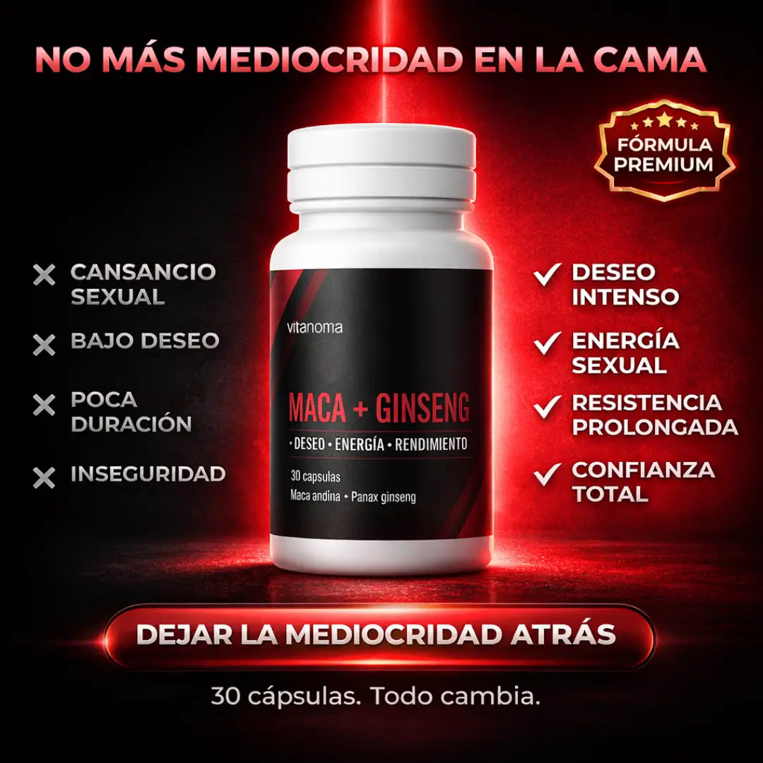 Vigormax® Maca + Ginseng | Fórmula Dual Potenciada