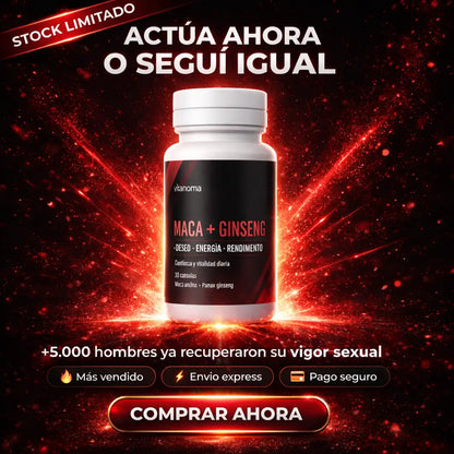 Vigormax® Maca + Ginseng | Fórmula Dual Potenciada