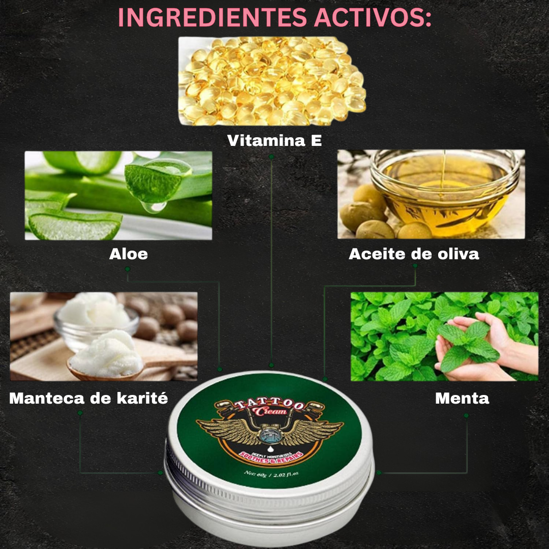 TattooCare™ | Crema para Tatuajes Alivia y Repara