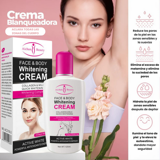 Whitening Cream® 120ml | Aclara, Hidrata y Unifica tu Piel