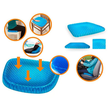 ComfySeat™ - Cojín de Gel Ortopédico y Ergonómico
