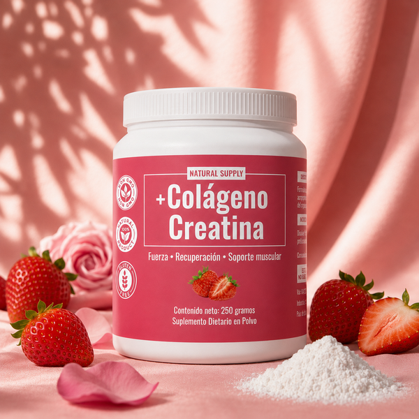 Colágeno + Creatina | Fuerza, Piel & Tono · 250g