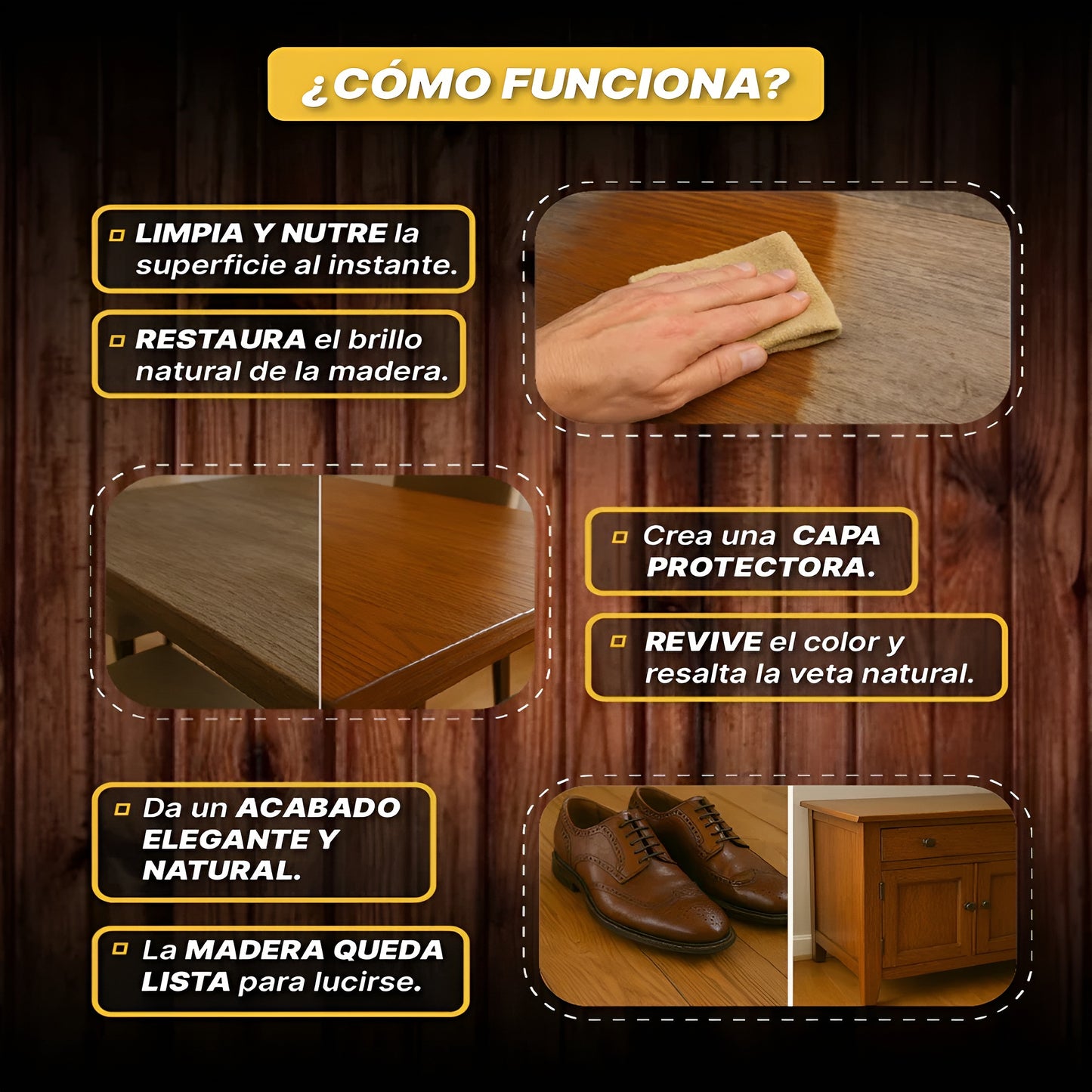 BeeWax® Original | Cera 100g Restaurador de Madera