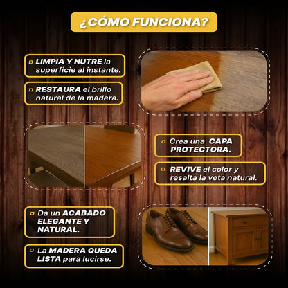 BeeWax® Original | Cera 100g Restaurador de Madera