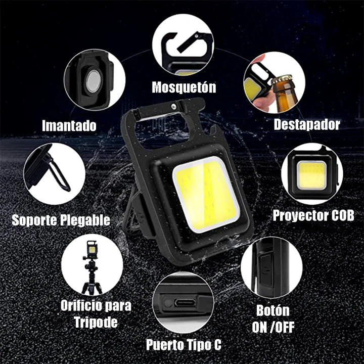 KeyFlashlight™ - Super Llavero Linterna Led Portátil